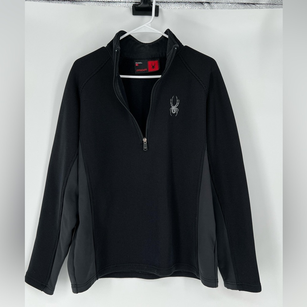 SPYDER‎ QUARTER ZIP FLEECE LINED PULLOVER TOP NWOT